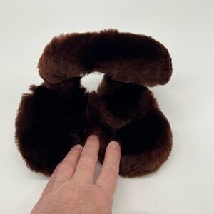 Plush Faux Fur Brown Ear Muffs